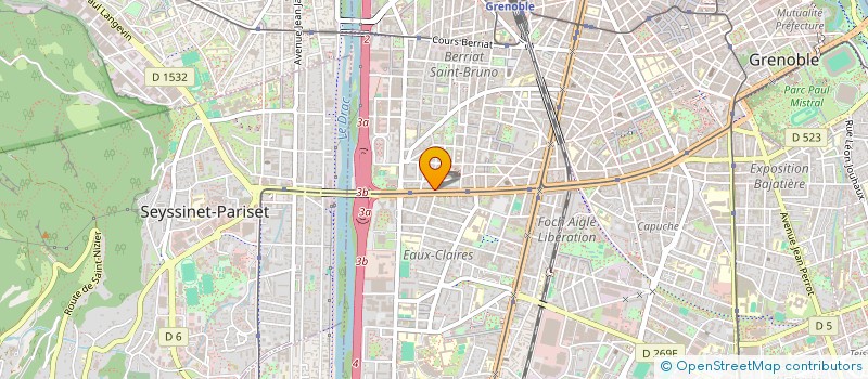 localisation de l'entreprise CENTRE D'ART LATINO AMERICAIN à GRENOBLE