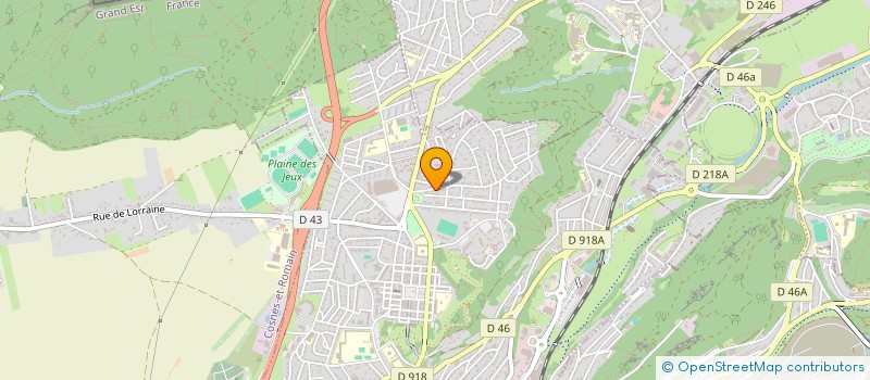 localisation de l'entreprise CENTRE D'ART LORRAIN à LONGWY