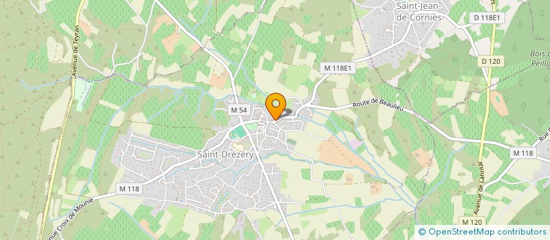 localisation de l'entreprise CENTRE D'ARTS CHOREGRAPHIQUES  SAINT-DREZERY