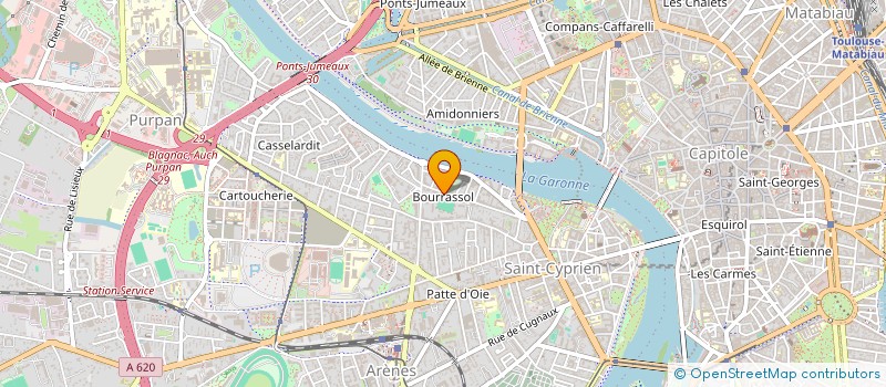 localisation de l'entreprise CENTRE D'ARTS MARTIAUX TAI CHI CHUAN ET KUNG FU 'SIU LIEM' à TOULOUSE