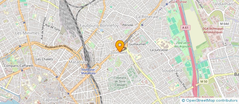 localisation de l'entreprise CENTRE D'AUDIODESCRIPTION  TOULOUSE