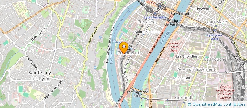 localisation de l'entreprise CENTRE D'ECHANGES ET DE RESSOURCES FONCIERES RHONE-ALPES à LYON