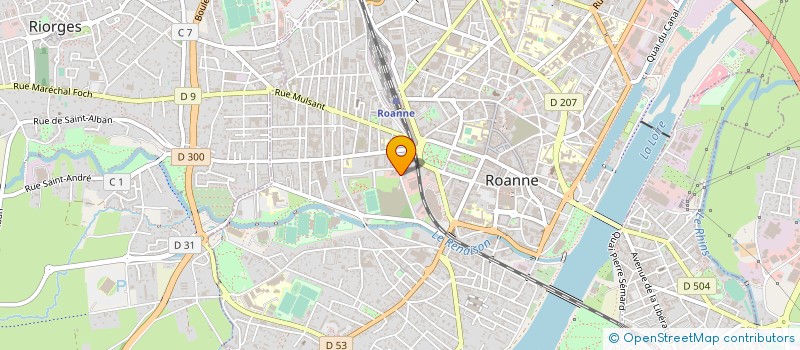 localisation de l'entreprise CENTRE D'ECHOGRAPHIE DU MARAIS à ROANNE