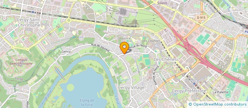 localisation de l'entreprise CENTRE D'ECHOGRAPHIE OBSTETRICALE DES BORDS D'OISE  CERGY