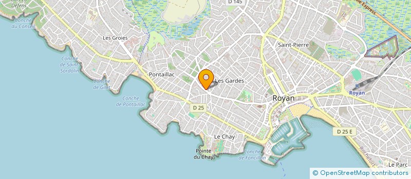 localisation de l'entreprise CENTRE D'EDUCATION CANINE DE LA COTE DE BEAUTE  ROYAN