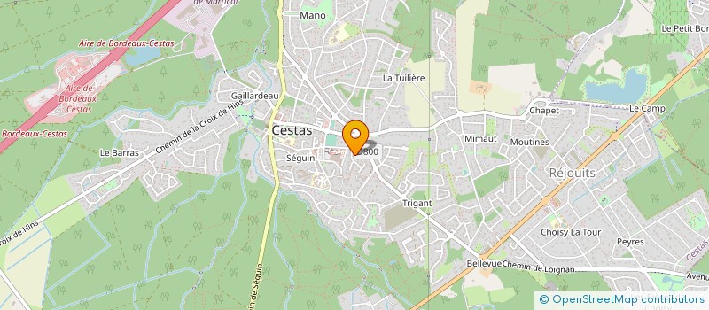 localisation de l'entreprise CENTRE D'EDUCATION CONDUCTIVE DE LA NOUVELLE AQUITAINE  CESTAS