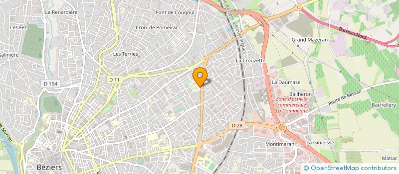 localisation de l'entreprise CENTRE D'EDUCATION ET DE SECURITE ROUTIERE 34  BEZIERS