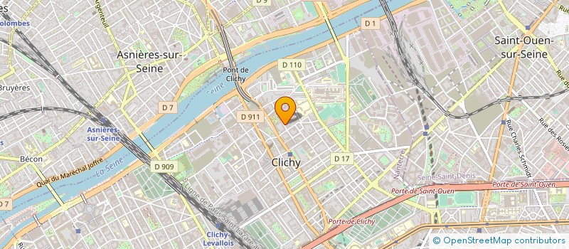 localisation de l'entreprise CENTRE D'EDUCATION PLURIDISCIPLINAIRE DE LA PERSONNALITE à CLICHY