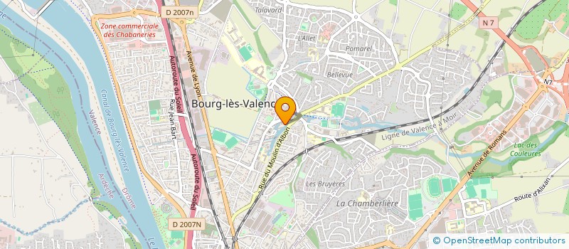 localisation de l'entreprise CENTRE D'EDUCATION ROUTIERE CHONY à BOURG-LES-VALENCE