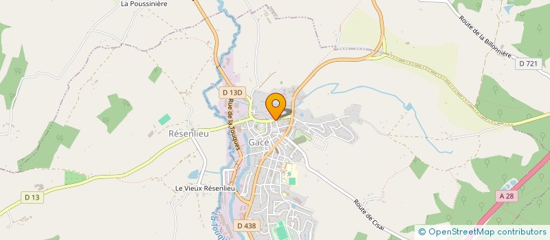 localisation de l'entreprise CENTRE D'EDUCATION ROUTIERE GACEEN à GACE