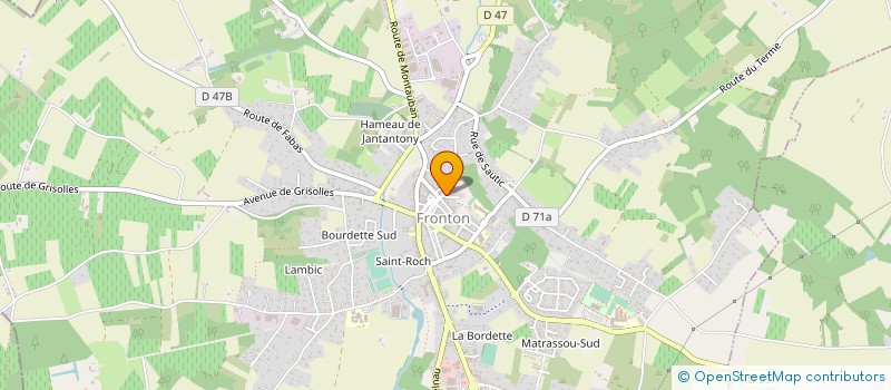 localisation de l'entreprise CENTRE D'EDUCATION ROUTIERE K-ROLL  FRONTON