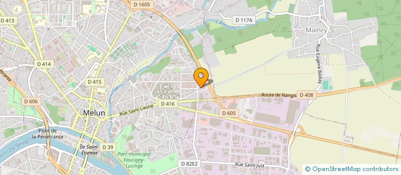localisation de l'entreprise CENTRE D'EDUCATION ROUTIERE L'ALMONT à MELUN