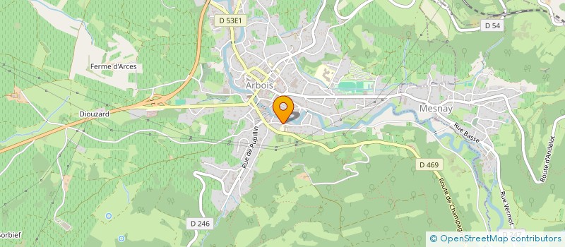 localisation de l'entreprise CENTRE D'ENDURANCE POUR LA SANTE (C.E.P.S.)  ARBOIS