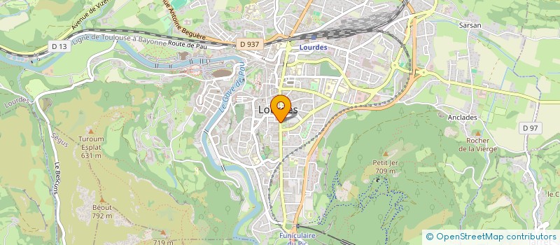 localisation de l'entreprise CENTRE D'ENSEIGNEMENT ET DE RECHERCHE SUR LES ENERGIES VIBRATOIRES  LOURDES