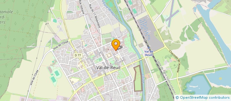 localisation de l'entreprise CENTRE D'ENTRAIDE DU CENTRE DE DETENTION DE VAL DE REUIL  VAL DE REUIL