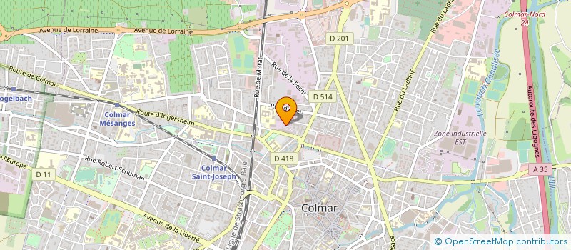 localisation de l'entreprise CENTRE D'ENTRAITE ALIMENTAIRE LA MANNE à COLMAR
