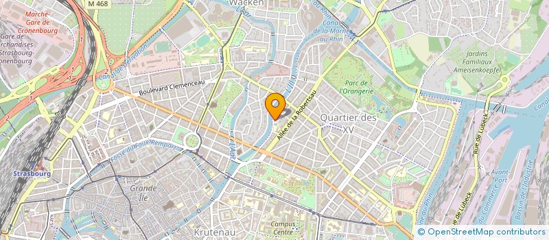 localisation de l'entreprise CENTRE D'EPITHESES FACIALES à STRASBOURG