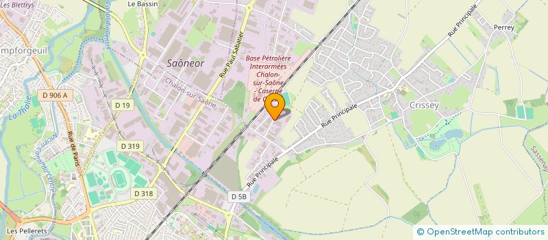 localisation de l'entreprise CENTRE D'ESSAIS BOURGOGNE  CRISSEY