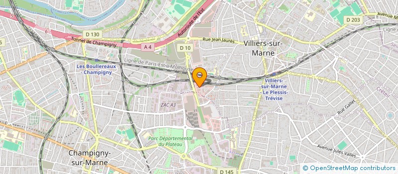 localisation de l'entreprise CENTRE D'ESTHETIQUE DE VILLIERS SUR MARNE à VILLIERS-SUR-MARNE