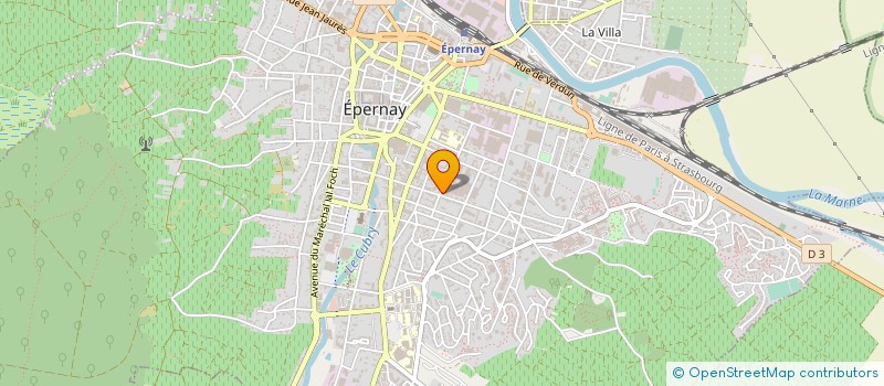 localisation de l'entreprise CENTRE D'ETUDE DE COMMUNICATION  EPERNAY