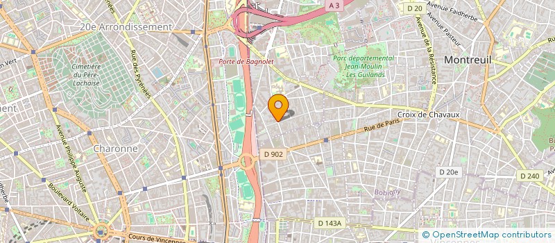 localisation de l'entreprise CENTRE D'ETUDE ET DE FORMATION DE L'UNION NATIONALE DES SYNDICATS AUTONOMES à BAGNOLET