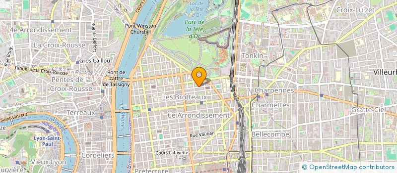 localisation de l'entreprise CENTRE D'ETUDE ET DE FORMATION EN ORTHODONTIE BIOPROGRESSIVE.  LYON