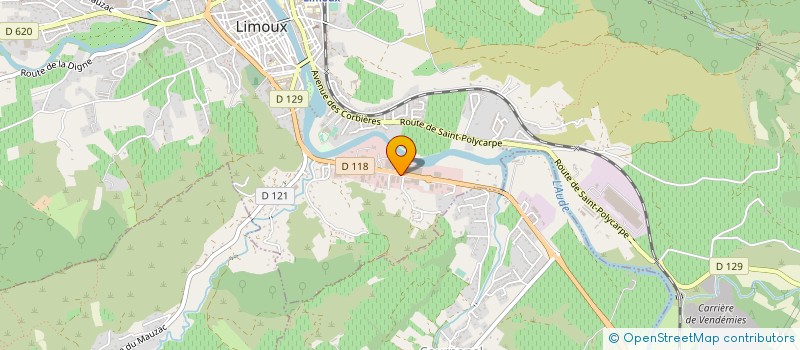 localisation de l'entreprise CENTRE D'ETUDE ET DE RECHERCHE SUR L'EXPRESSION LIBRE à LIMOUX