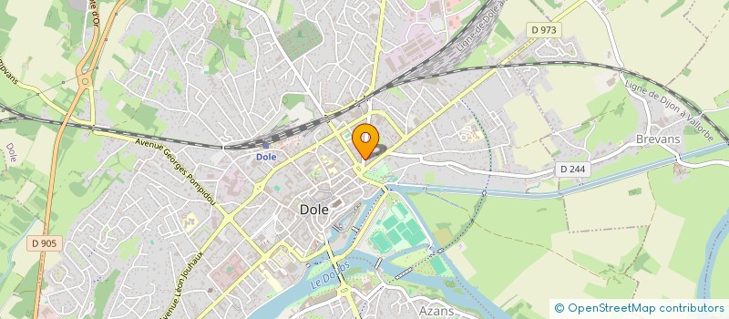 localisation de l'entreprise CENTRE D'ETUDE MUSICALE à DOLE