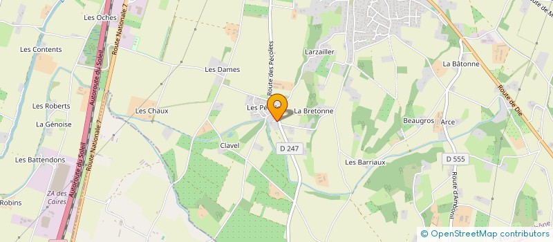 localisation de l'entreprise CENTRE D'ETUDES  ETOILE-SUR-RHONE