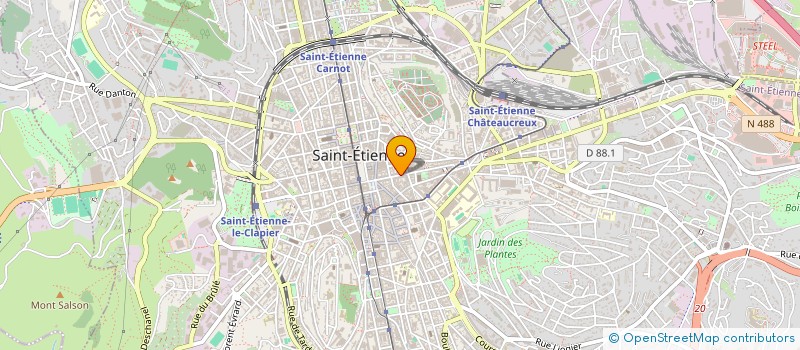 localisation de l'entreprise CENTRE D'ETUDES CINEMATOGRAPHIQUES DE LA LOIRE à SAINT-ETIENNE