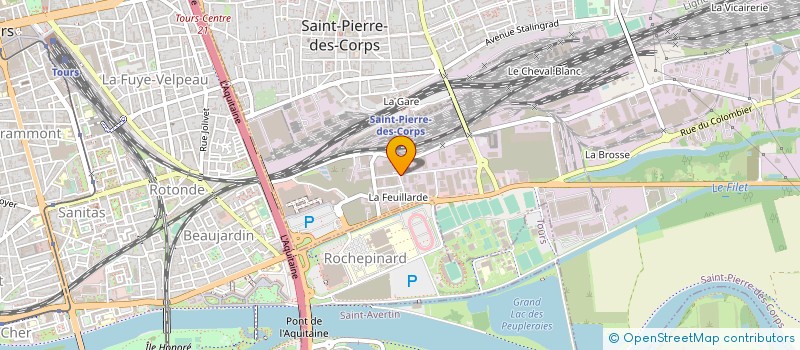 localisation de l'entreprise CENTRE D'ETUDES D'ANIMATION LUMINEUSE PLUS - CEAL PLUS  SAINT-PIERRE-DES-CORPS