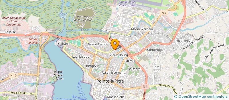 localisation de l'entreprise CENTRE D'ETUDES DE SOUTIEN SCOLAIRE ET D'INSERTION PROFESSIONNELLE. à LES ABYMES