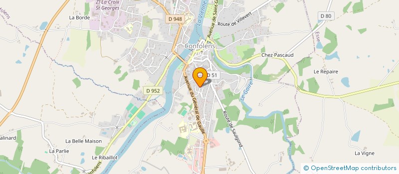 localisation de l'entreprise CENTRE D'ETUDES DEVELOPPE INSERTION à CONFOLENS