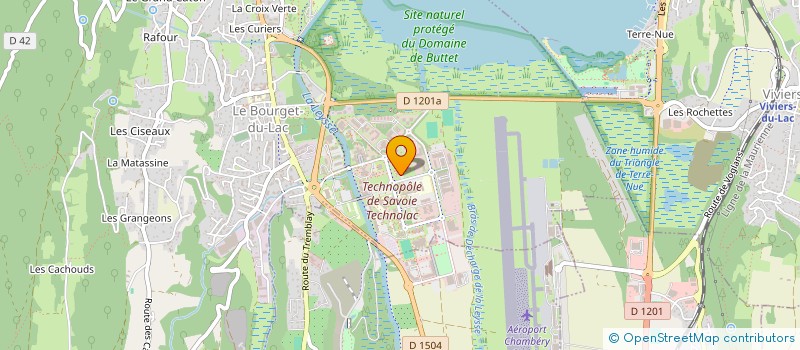 localisation de l'entreprise CENTRE D'ETUDES ET DE FORMATION ALPES SAVOIE  LE BOURGET-DU-LAC