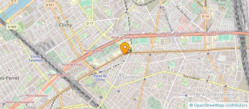 localisation de l'entreprise CENTRE D'ETUDES ET DE GESTION INFORMATIQUE à PARIS
