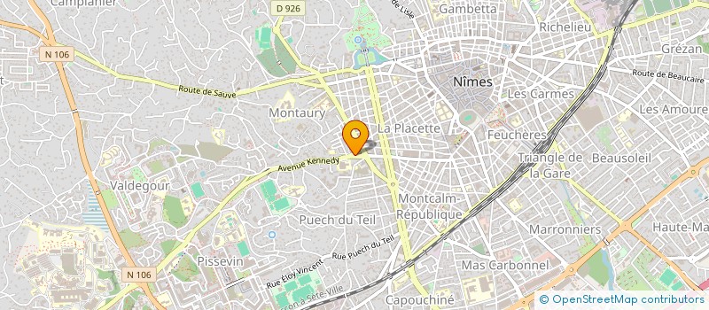 localisation de l'entreprise CENTRE D ETUDES ET DE REALISATIONS à NIMES