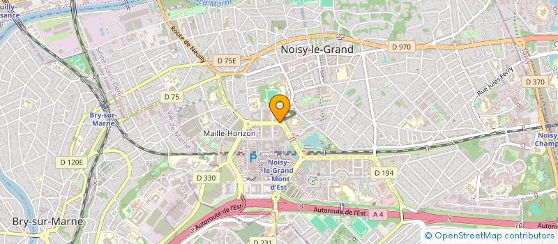 localisation de l'entreprise CENTRE D'ETUDES ET DE RECHERCHE POUR LES TECHNIQUES INDUSTRIELLES APPLIQUEES à NOISY-LE-GRAND