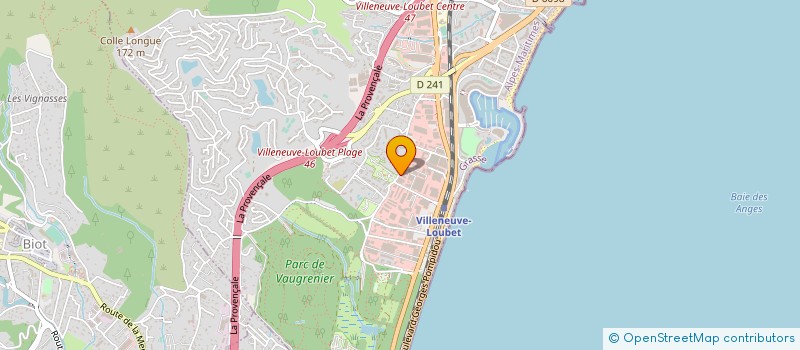 localisation de l'entreprise CENTRE D'ETUDES ET DE RECHERCHES à VILLENEUVE-LOUBET