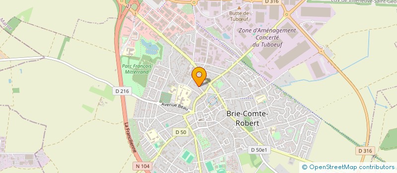 localisation de l'entreprise CENTRE D'ETUDES ET DE RECHERCHES-ACTIONS SUR LA RESILIENCE  BRIE-COMTE-ROBERT