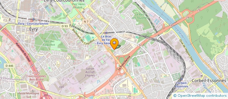 localisation de l'entreprise CENTRE D'ETUDES ET DE RECHERCHES POUR L'INTENSIFICATION DU TRAITEMENT DU DIABETE à EVRY-COURCOURONNES