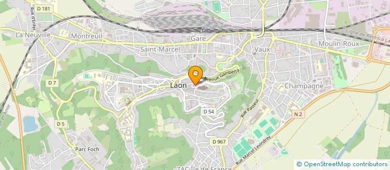 localisation de l'entreprise CENTRE D'ETUDES ET DE RECHERCHES PREMONTREES à LAON