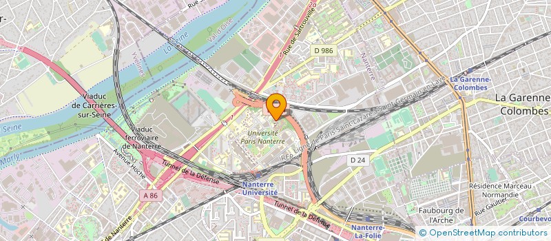 localisation de l'entreprise CENTRE D'ETUDES ET DE RECHERCHES SUR LES MIGRATIONS IBERIQUES à NANTERRE