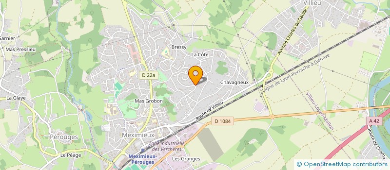 localisation de l'entreprise CENTRE D'ETUDES EUROPEEN à MEXIMIEUX