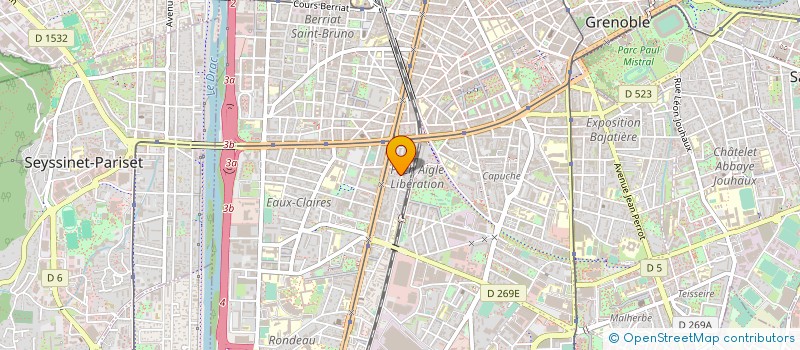 localisation de l'entreprise CENTRE D ETUDES JUIVES à GRENOBLE