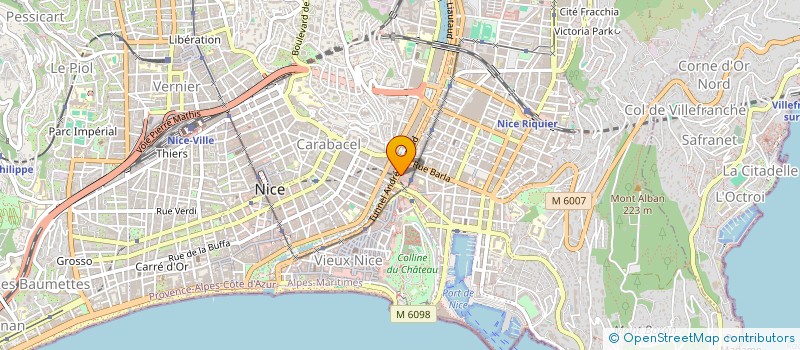 localisation de l'entreprise CENTRE D'ETUDES MEDITERRANEENNES à NICE