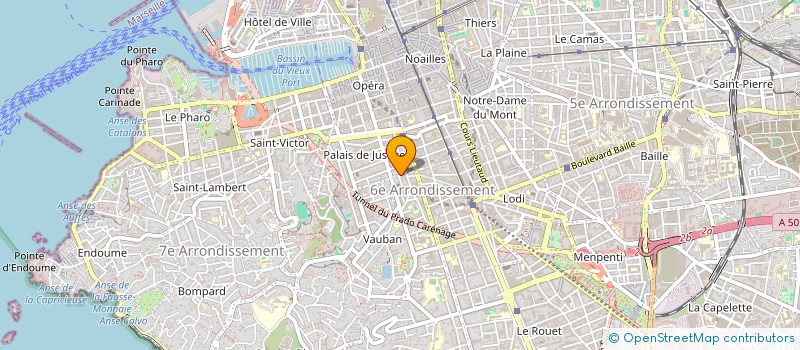 localisation de l'entreprise CENTRE D'ETUDES MENOUHAT CHALOM à MARSEILLE