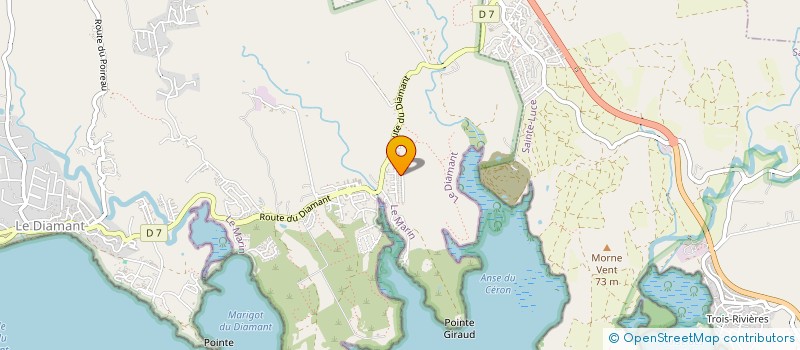localisation de l'entreprise CENTRE D'ETUDES POUR LA PROTECTION LA VALORISATION DURABLE ET LA RESTAURATION DES ECOSYSTEMES AQUATIQUES (CEPVREA)  LE DIAMANT