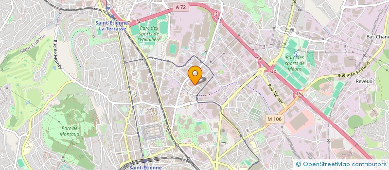 localisation de l'entreprise CENTRE D'ETUDES TECHNIQUES  SAINT-ETIENNE