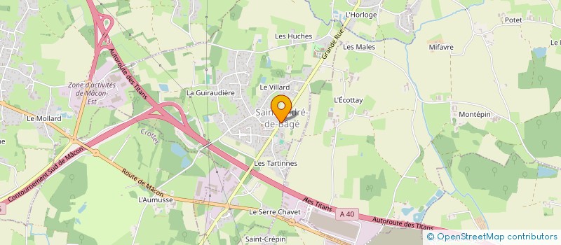 localisation de l'entreprise CENTRE D ETUDES TECHNIQUES AGRICOLES à BAGE-LE-CHATEL
