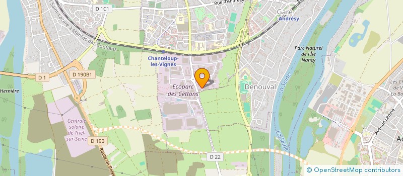 localisation de l'entreprise CENTRE D'ETUDES THERMIQUES à CHANTELOUP-LES-VIGNES